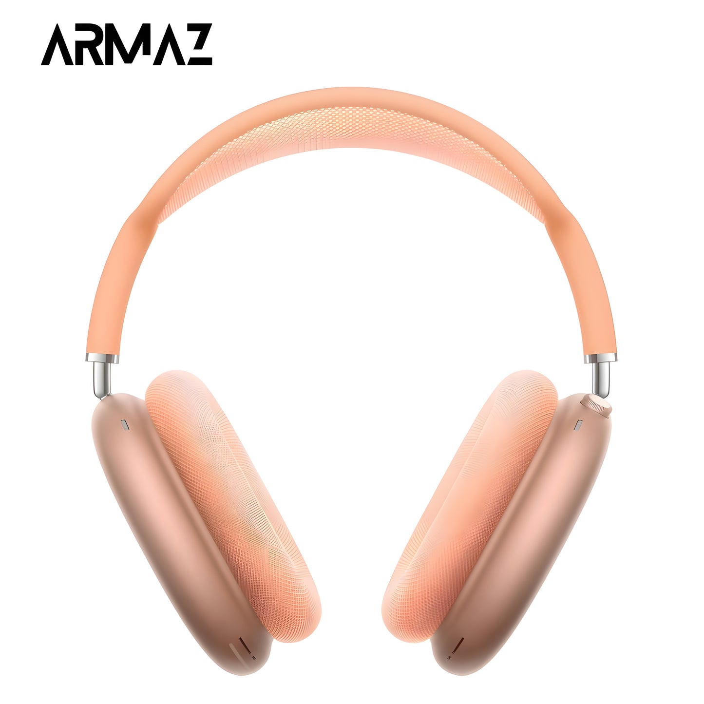Armaz Max Wireless Headphones with High Quality Immersive Audio & Studio Grade Sound (Orange)