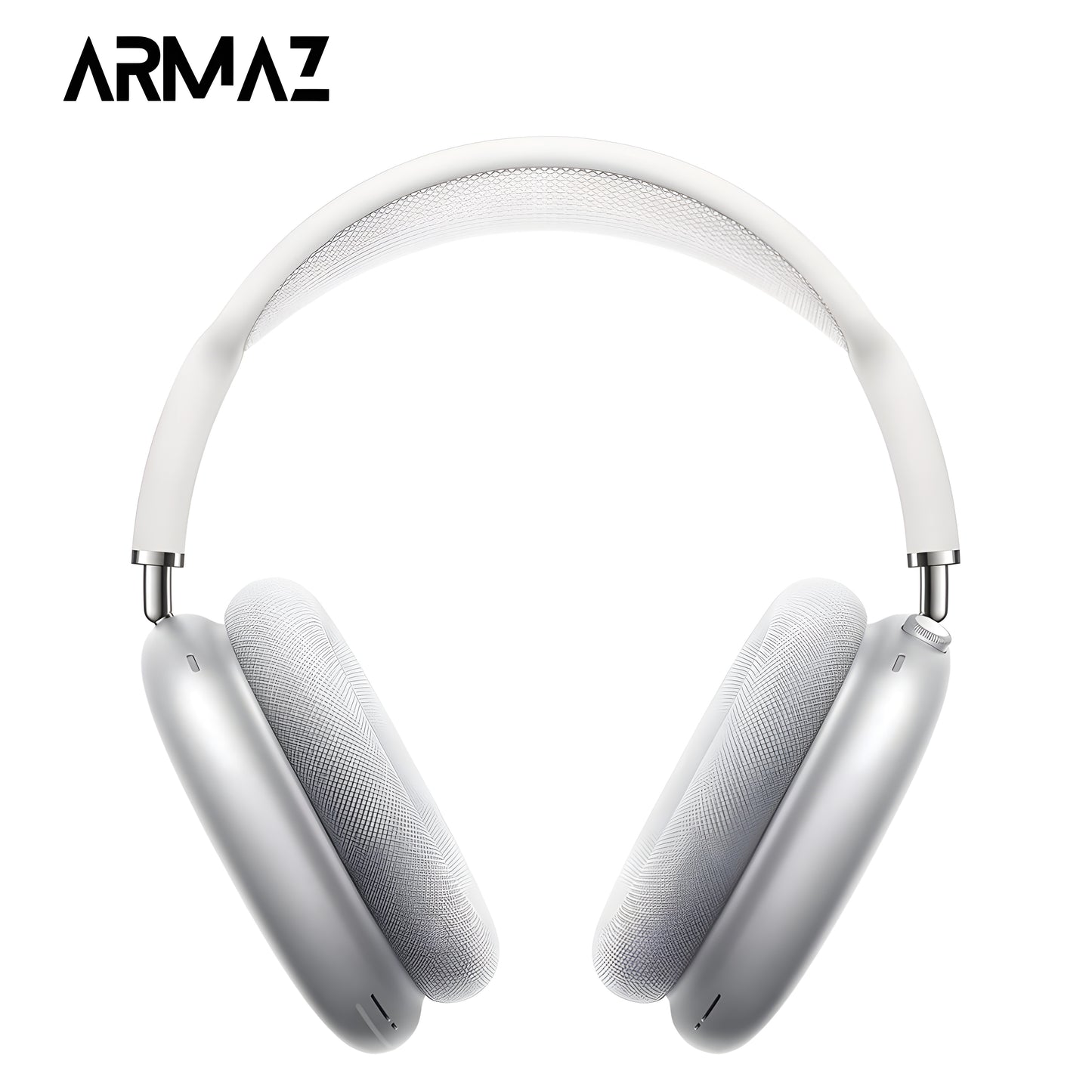 Armaz Max Wireless Headphones with High Quality Immersive Audio & Studio Grade Sound (Silver)