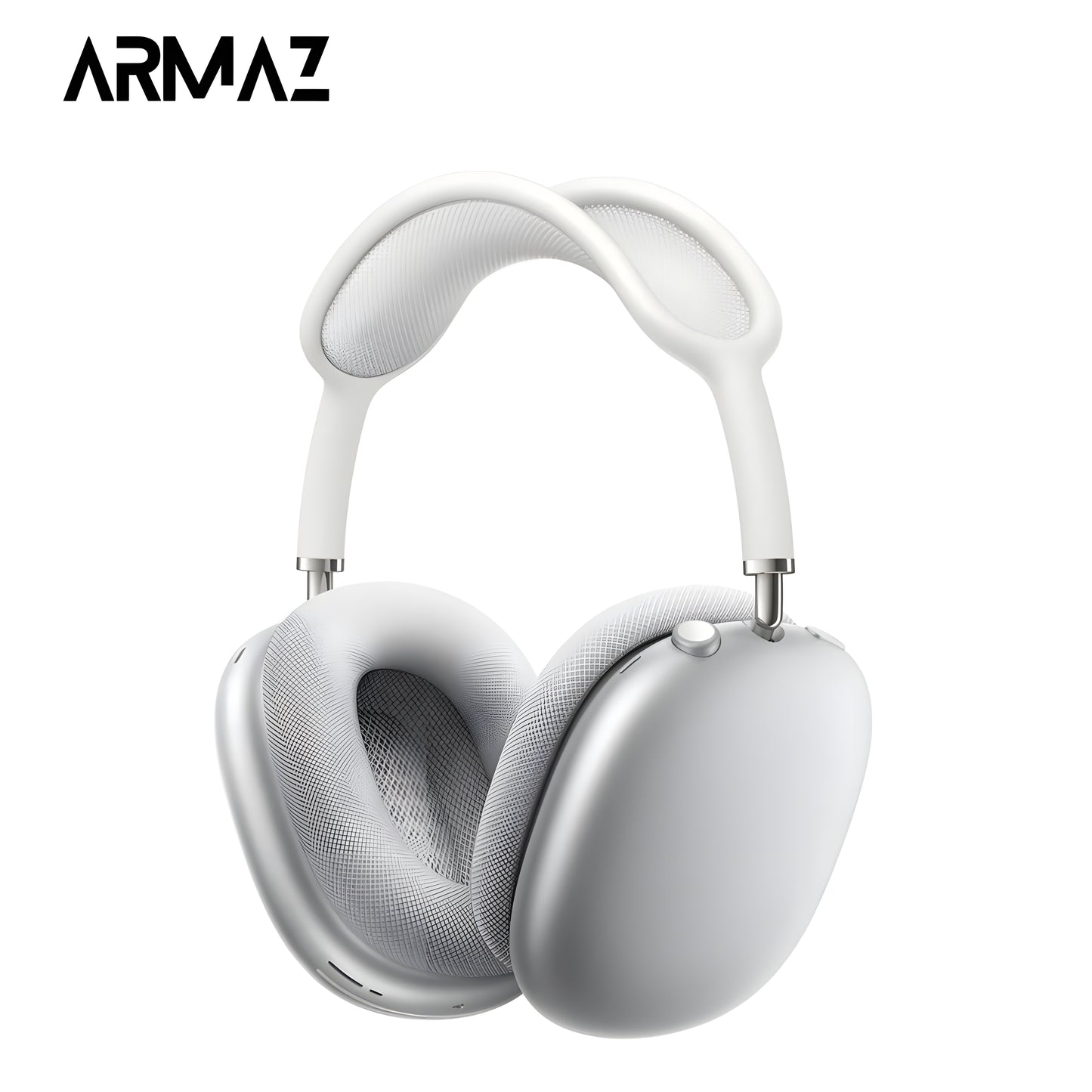 Armaz Max Wireless Headphones with High Quality Immersive Audio & Studio Grade Sound (Silver)