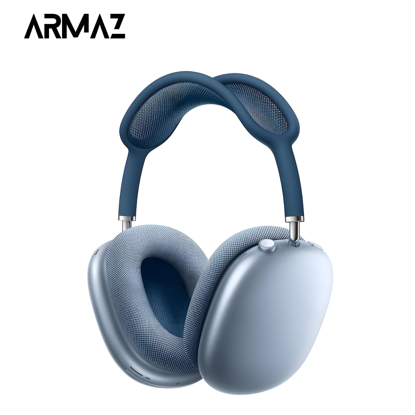 Armaz Max Wireless Headphones with High Quality Immersive Audio & Studio Grade Sound (Blue)