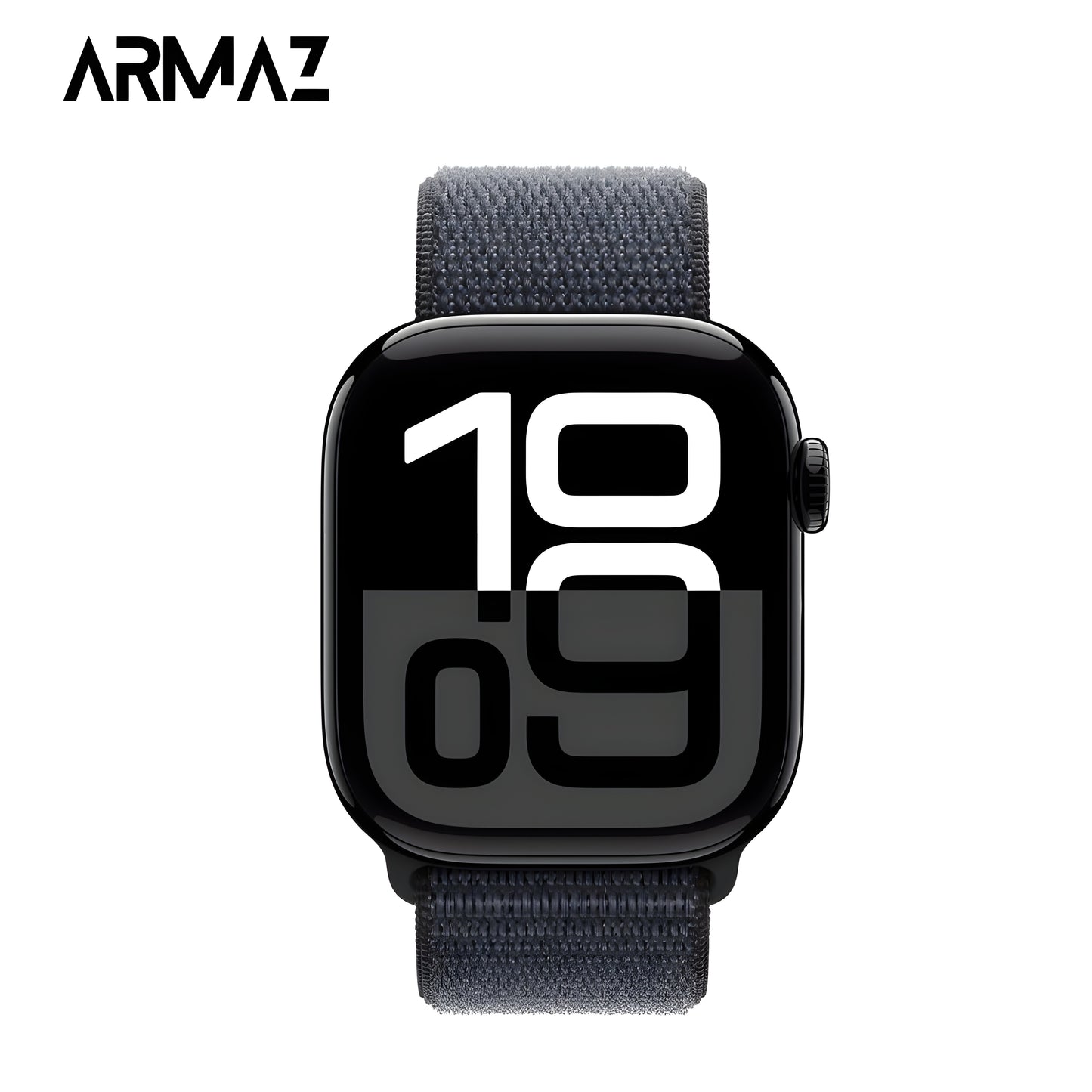 Armaz Watch Series 10 [GPS 46mm] Jet Black Aluminium with Ink Sport Loop (Free Size)